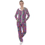 Shapes in squares pattern                     Women s Tracksuit