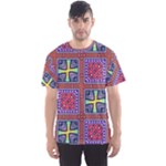 Shapes in squares pattern                       Men s Sport Mesh Tee