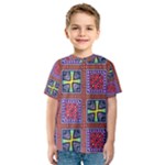 Shapes in squares pattern                       Kid s Sport Mesh Tee