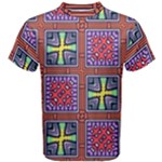Shapes in squares pattern                       Men s Cotton Tee