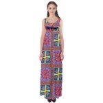 Shapes in squares pattern                       Empire Waist Maxi Dress