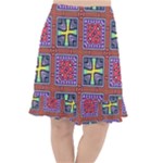 Shapes in squares pattern                          Fishtail Chiffon Skirt