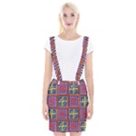 Shapes in squares pattern                           Braces Suspender Skirt