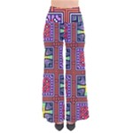 Shapes in squares pattern                      Women s Chic Palazzo Pants