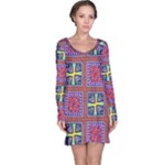 Shapes in squares pattern                       nightdress