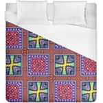 Shapes in squares pattern                        Duvet Cover (King Size)