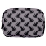 Black Cats On Gray Make Up Pouch (Small)