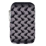 Black Cats On Gray Waist Pouch (Small)