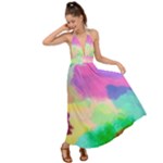 Watercolors spots                               Backless Maxi Beach Dress