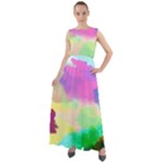 Watercolors spots                                Chiffon Mesh Maxi Dress
