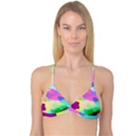 Watercolors spots                              Reversible Tri Bikini Top