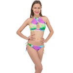 Watercolors spots                              Cross Front Halter Bikini Set