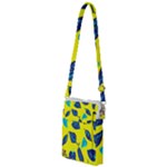 Leaves on a yellow background                                  Multi Function Travel Bag