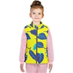Leaves on a yellow background                                 Kid s Puffer Vest