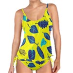 Leaves on a yellow background                                 Tankini Set