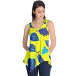 Leaves on a yellow background                                  Sleeveless Tunic