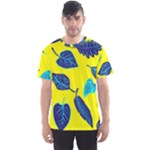 Leaves on a yellow background                                  Men s Sport Mesh Tee