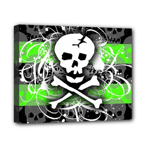 Deathrock Skull Canvas 10  x 8  (Stretched) from ZippyPress