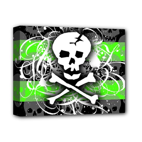 Deathrock Skull Deluxe Canvas 14  x 11  (Stretched) from ZippyPress