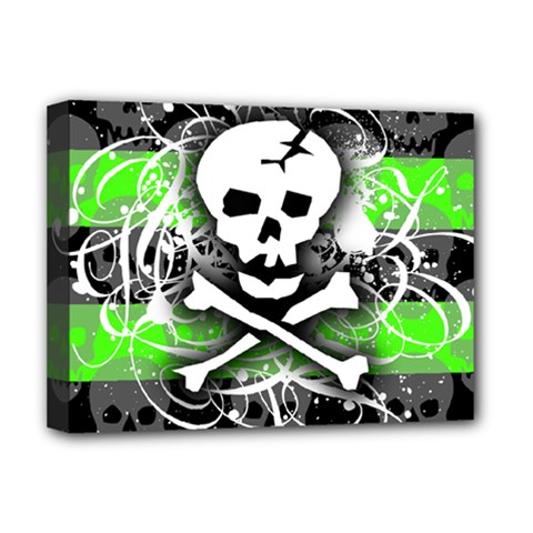Deathrock Skull Deluxe Canvas 16  x 12  (Stretched)  from ZippyPress