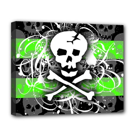 Deathrock Skull Deluxe Canvas 20  x 16  (Stretched) from ZippyPress