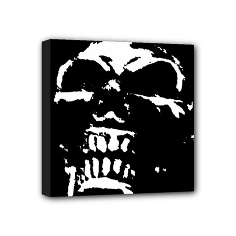 Morbid Skull Mini Canvas 4  x 4  (Stretched) from ZippyPress