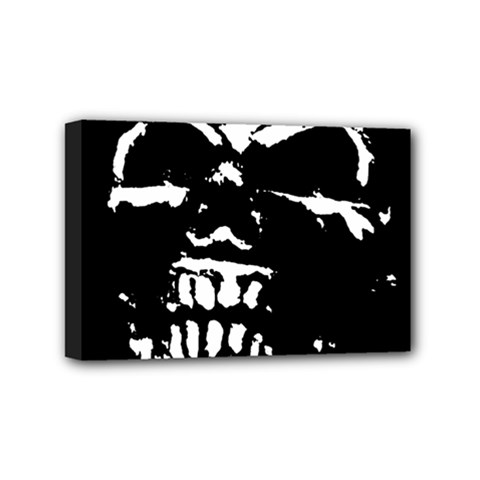 Morbid Skull Mini Canvas 6  x 4  (Stretched) from ZippyPress