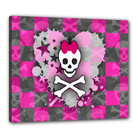 Princess Skull Heart Canvas 24  x 20  (Stretched) from ZippyPress