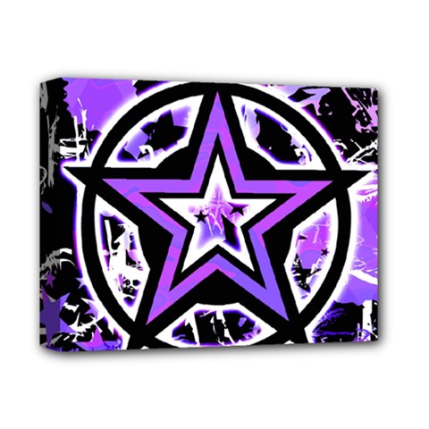 Purple Star Deluxe Canvas 14  x 11  (Stretched) from ZippyPress