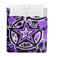 Purple Star Duvet Cover Double Side (Full/ Double Size) from ZippyPress