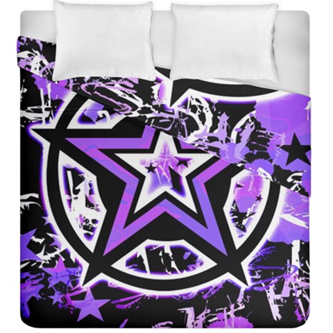 Purple Star Duvet Cover Double Side (King Size) from ZippyPress