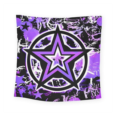 Purple Star Square Tapestry (Small) from ZippyPress