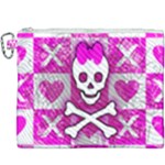 Skull Princess Canvas Cosmetic Bag (XXXL)