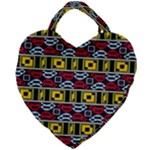 Rectangles and other shapes pattern                                    Giant Heart Shaped Tote