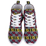 Rectangles and other shapes pattern                                   Women s Lightweight High Top Sneakers