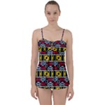 Rectangles and other shapes pattern                                   Babydoll Tankini Set