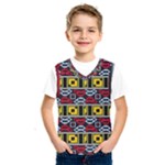 Rectangles and other shapes pattern                                        Kids  Basketball Tank Top