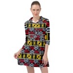 Rectangles and other shapes pattern                                      Mini Skater Shirt Dress
