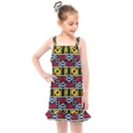 Rectangles and other shapes pattern                                 Kids  Overall Dress