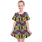 Rectangles and other shapes pattern                                 Kids  Smock Dress