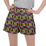Rectangles and other shapes pattern                                   Stretch Ripstop Shorts