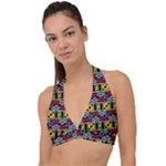 Rectangles and other shapes pattern                                 Halter Plunge Bikini Top