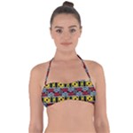 Rectangles and other shapes pattern                                    Halter Bandeau Bikini Top