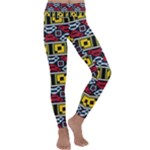 Rectangles and other shapes pattern                                   Kids  Lightweight Velour Classic Yoga Leggings