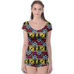 Rectangles and other shapes pattern                                    Boyleg Leotard (Ladies)