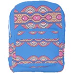 Shapes chains on a blue background                                            Full Print Backpack