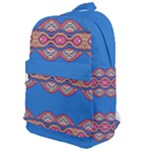 Shapes chains on a blue background                                           Classic Backpack
