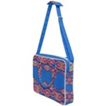Shapes chains on a blue background                                           Cross Body Office Bag