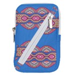 Shapes chains on a blue background                                           Belt Pouch Bag (Large)
