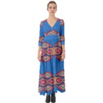 Shapes chains on a blue background                                                 Button Up Boho Maxi Dress